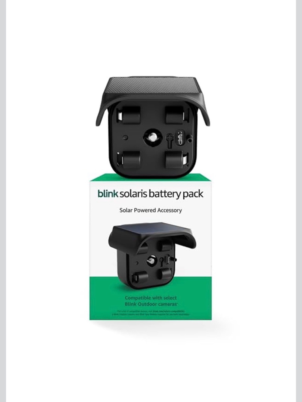 Blink Solaris Battery Pack - Black. (Bundle) including 3 cameras.